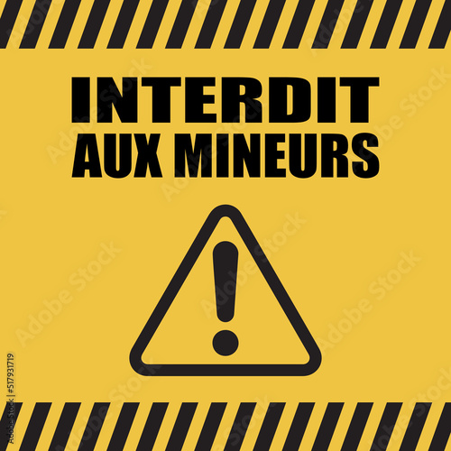 Logo interdit aux mineurs.