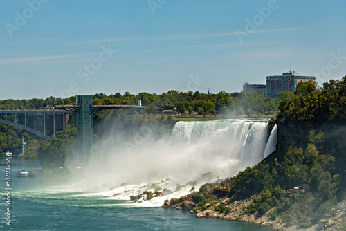 View of Niagara Falls from Canadian side  Ontario  Canada