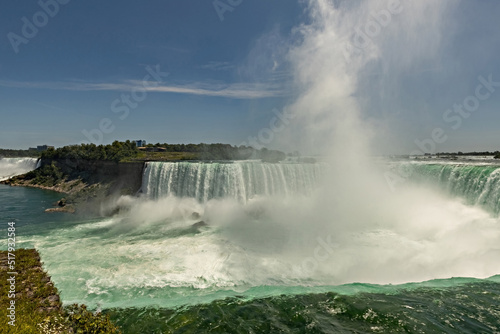 View of Niagara Falls from Canadian side  Ontario  Canada