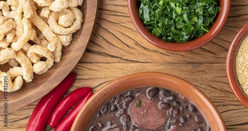 Wallpaper Mural Typical brazilian feijoada with rice, kale, farofa and cracklings Torontodigital.ca