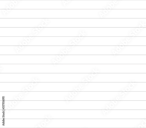 Lined sheet vector to print and use for notebook