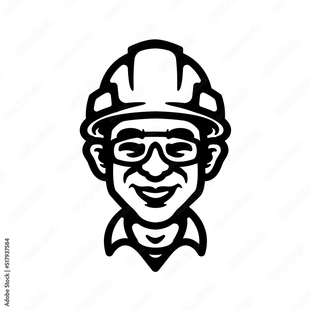 worker logo close-up design worker logo close-up design
