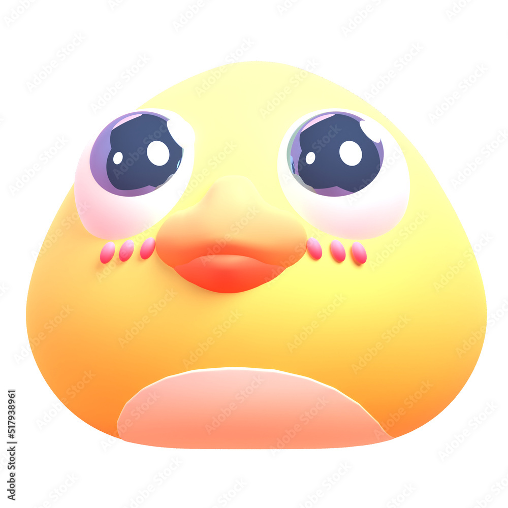 Duckling in 3d render for graphic asset web presentation or other Duckling in 3d render for graphic asset web presentation or other