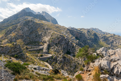 Majorka górski krajobraz zachodniej części wyspy, Hiszpania