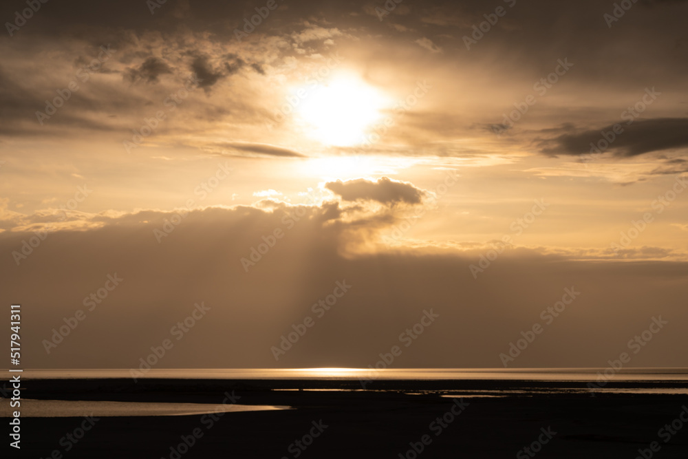 Amazing sunset on the Great Salt Lake, Utah. Amazing sunset on the Great Salt Lake, Utah.