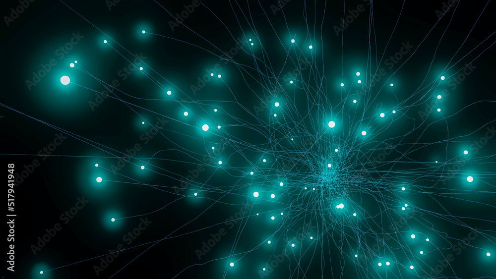 Fototapeta premium 3d illustration of abstract lights