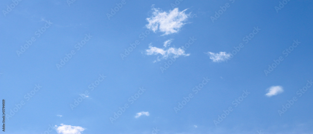 Cloudscape - Blue clear sky and white clouds, wide panorama The vast blue sky and clouds sky Cloudscape - Blue clear sky and white clouds, wide panorama The vast blue sky and clouds sky