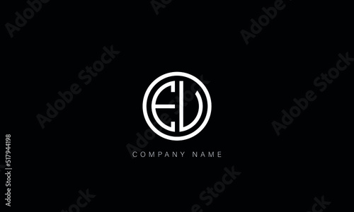 EV, VE Abstract Letters Logo Monogram