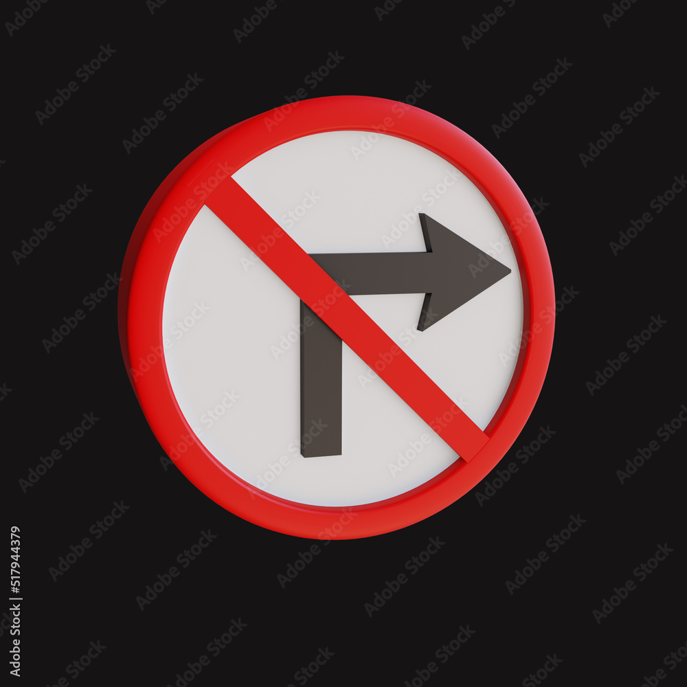 3d render illustration street sign 3d render illustration street sign