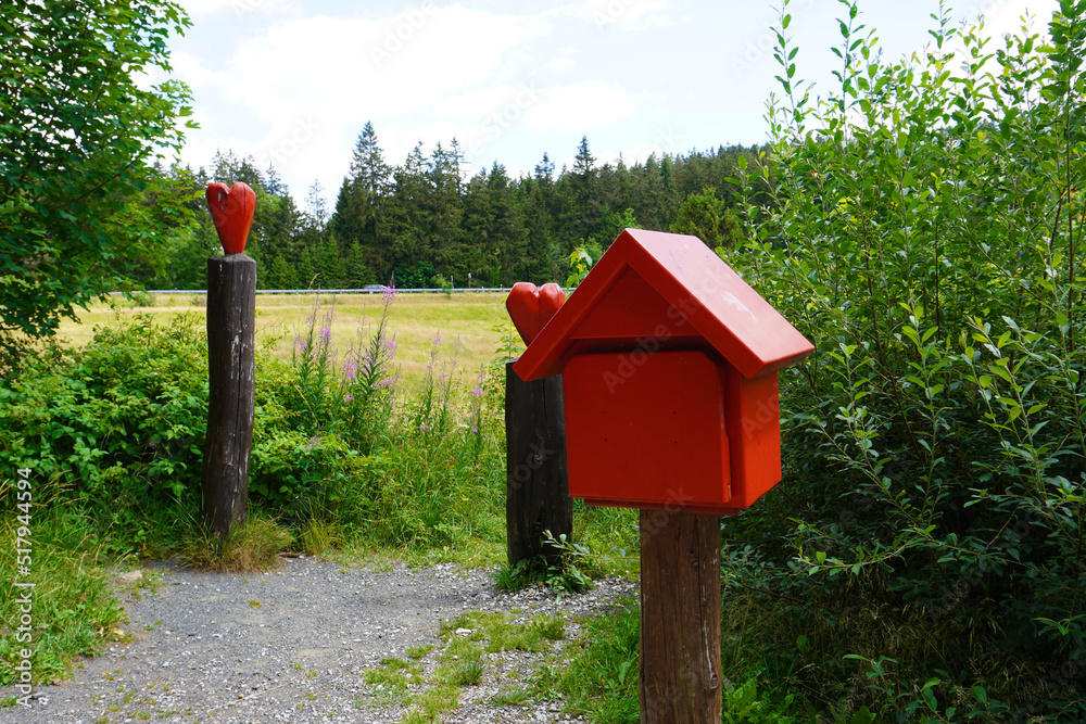 Stempelhäuschen Stempelstelle am Liebesbankweg bei Hahnenklee im Harz