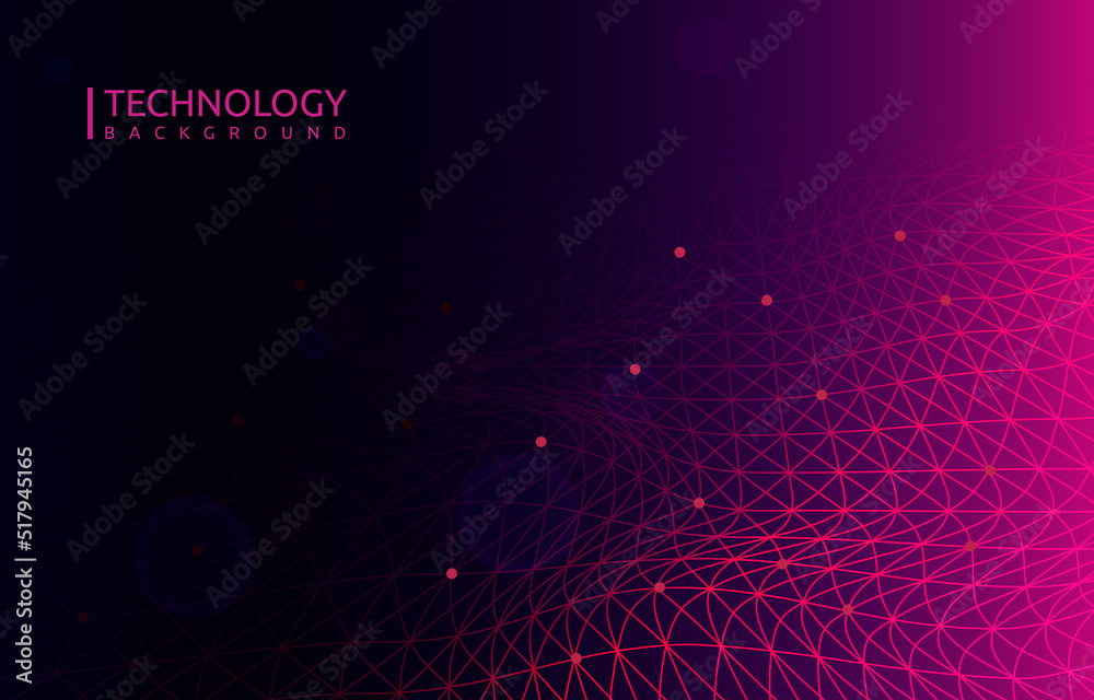 Fototapeta premium Digital Internet Network Abstract Modern Technology Background