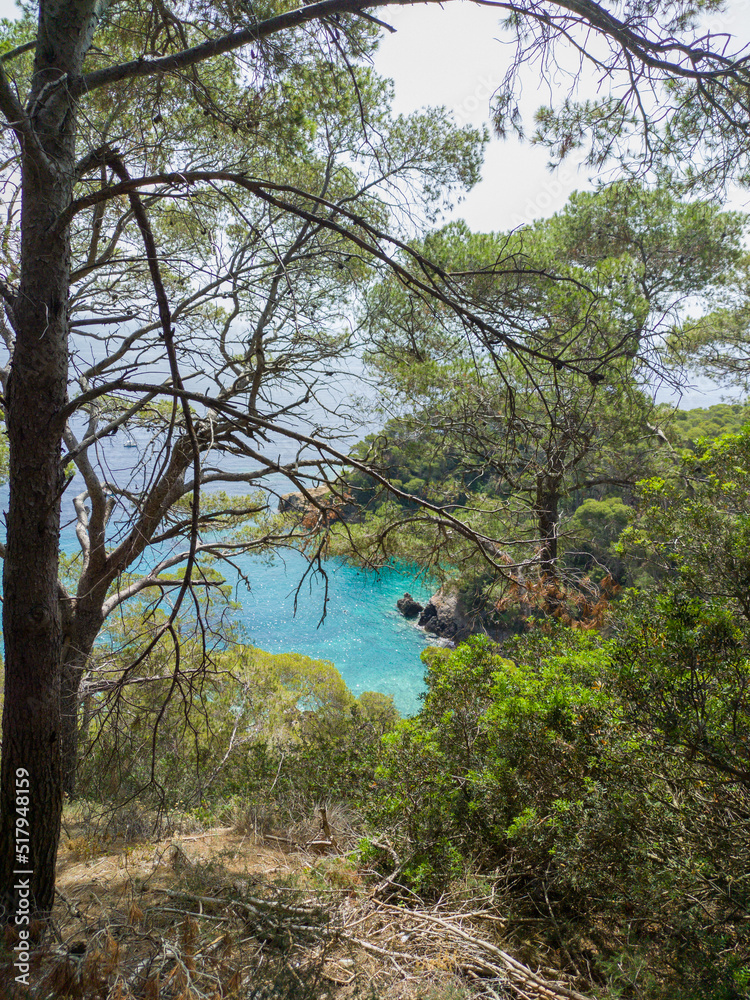 Italy, June 2022: breathtaking views with sea and cliffs at the Tremiti Islands in Puglia