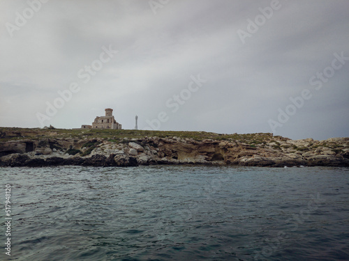 Italy, June 2022: breathtaking views with sea and cliffs at the Tremiti Islands in Puglia