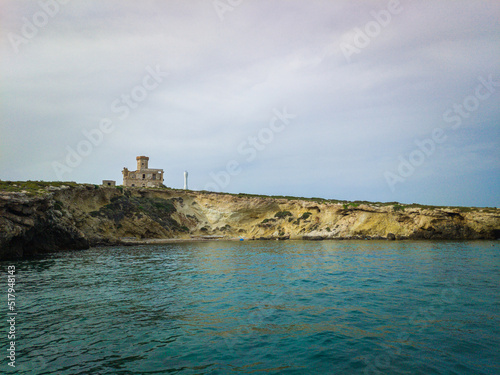 Italy, June 2022: breathtaking views with sea and cliffs at the Tremiti Islands in Puglia