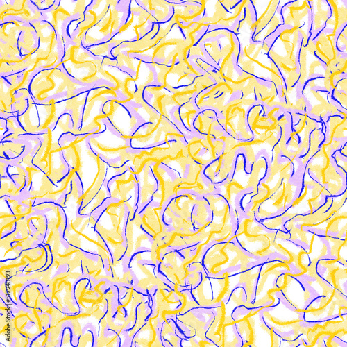 Abstract seamless pattern with acrylic painting