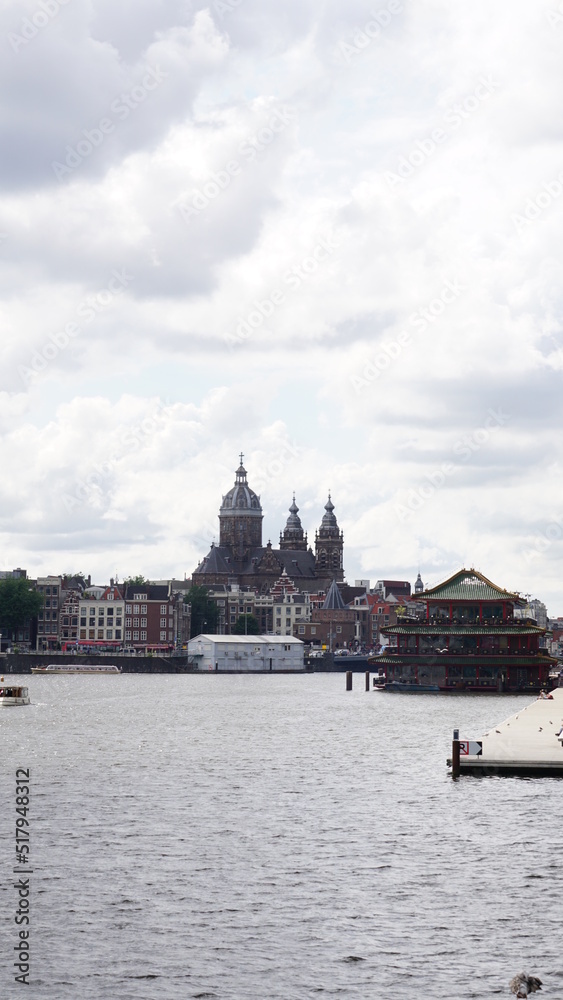 Amsterdam Skyline Water View