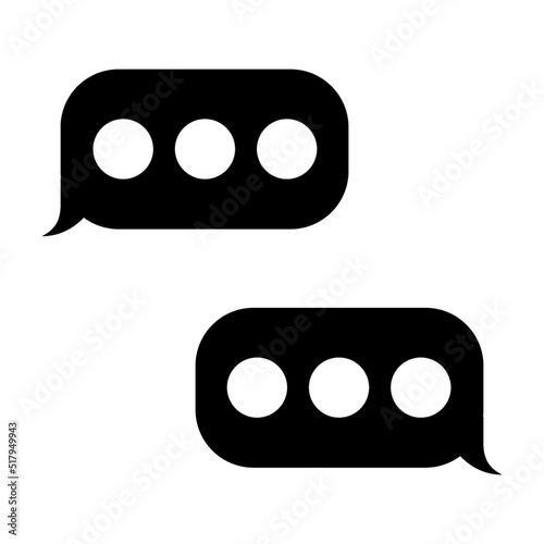 two phone text message typing bubble icon conversation