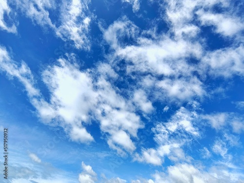 clear sky, clouds filled the sky