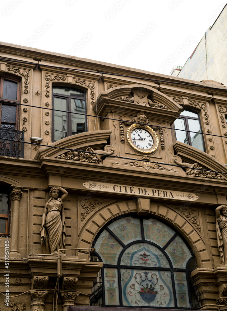 Flower arcade on Istiklal street, Istanbul