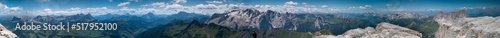 Dolomiti, vista panoramica da Piz Boe photo
