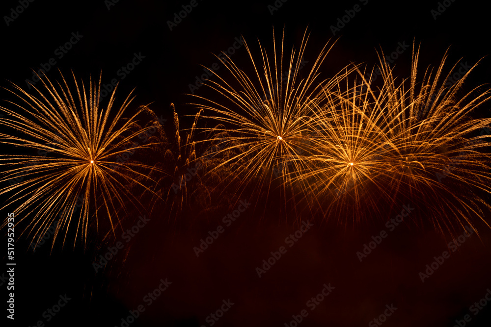colourful fireworks competition on sky colourful fireworks competition on sky