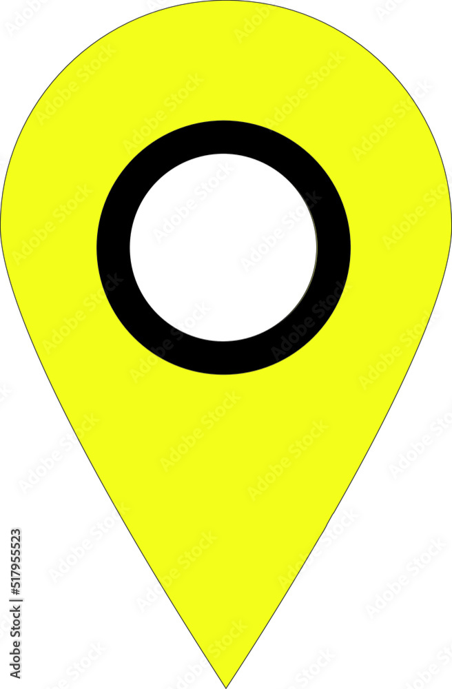 Map pointer icon. Vector. yellow flat icon on white background. Pin Point Logo can be used for company, icon, and others. GPS location symbol. Flat design style. Vector EPS 10. Map pointer icon. Vector. yellow flat icon on white background. Pin Point Logo can be used for company, icon, and others. GPS location symbol. Flat design style. Vector EPS 10.