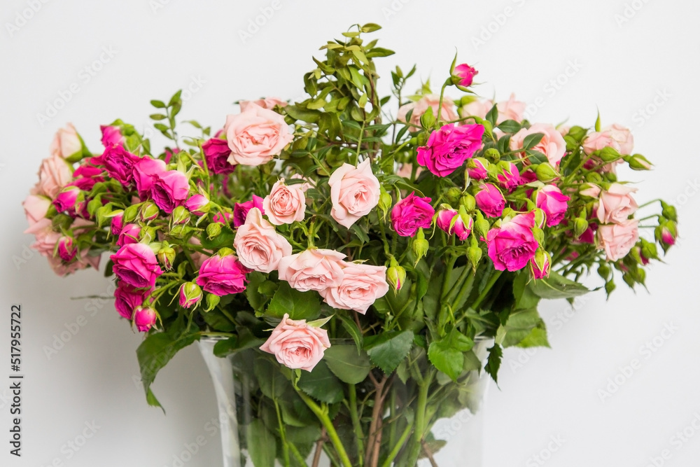 Wilted bouquet of flowers isolated on a white background Wilted bouquet of flowers isolated on a white background