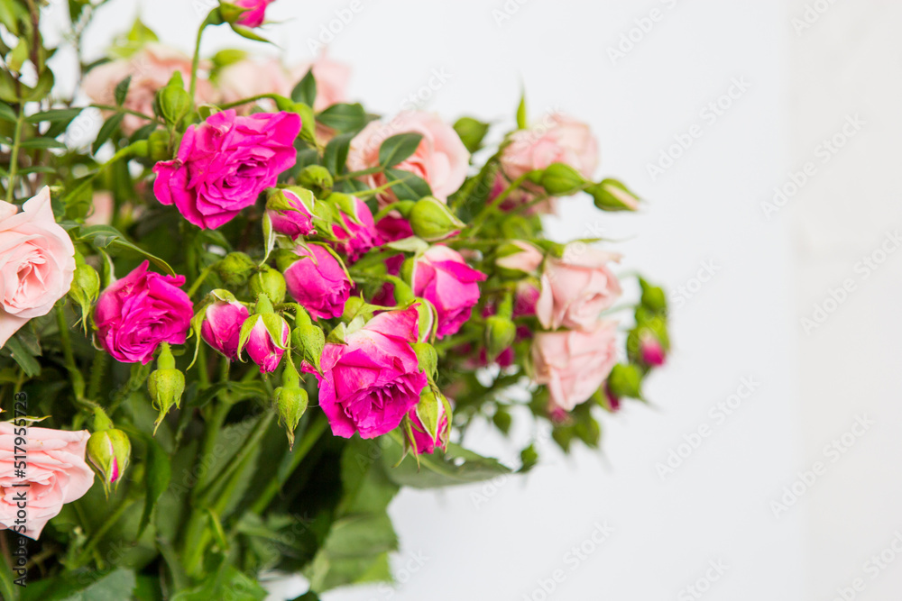 Wilted bouquet of flowers isolated on a white background Wilted bouquet of flowers isolated on a white background