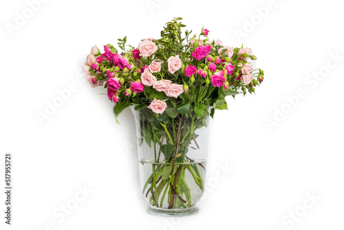 Wallpaper Mural Wilted bouquet of flowers isolated on a white background Torontodigital.ca