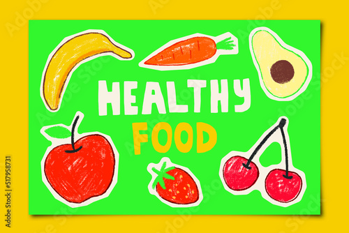 Hand Drawn Health Food Illustration Painting