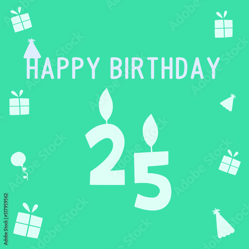 25 years anniversary celebration colorful logo with fireworks on white background. 25th anniversary logotype template design for banner, poster, card vector illustrator