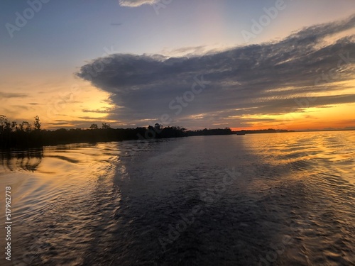 sunrise over the river