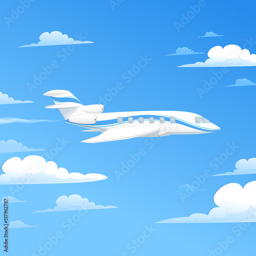 The Plane Flies in the Sky