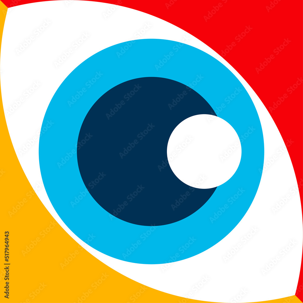 Abstract bauhaus background minimal 20s geometric style with geometry figures and shapes circle, triangle. square. Human psychology and mental health concept illustration. Vector 10 eps