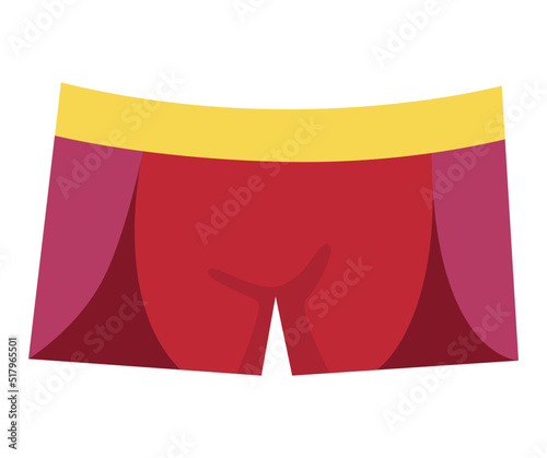 Swimming trunks. Men underwear. Boxers model, beautiful clothing for beach and everyday life, isolated on white background. Summer holiday pool apparel, sea, vacation