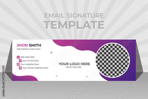 Email signature design template or web cover