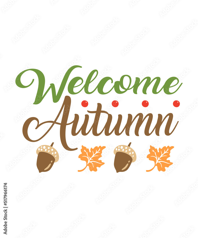Fototapeta premium fall t shirt, mug designs