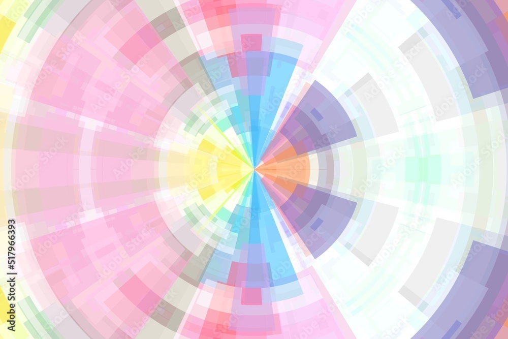 Colorful abstract technology circle tunnel background. Colorful abstract technology circle tunnel background.