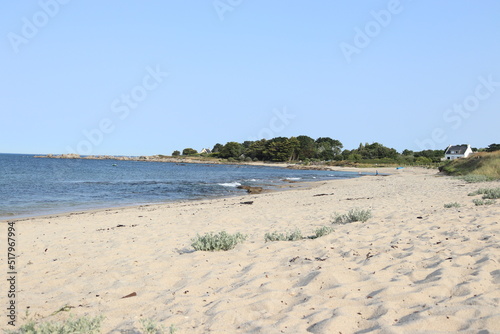 fine sandy beach with the sea in the background