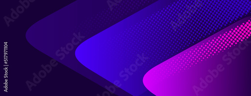 Abstract vector geometric shape with halftone background 