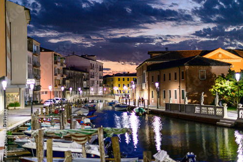 Konstfotografi Chioggia by night
