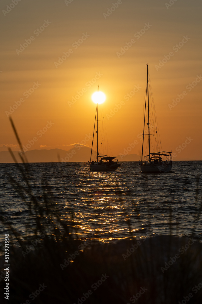 Sunset in Sivota Thesprotia Greece 