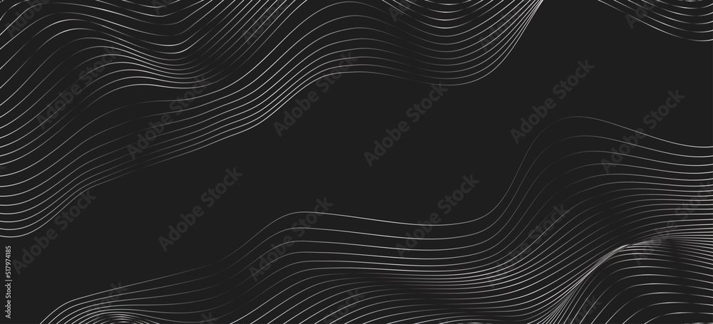 Abstract wave texture line style on black background for your design, banner, social media post. Vector 10 eps Abstract wave texture line style on black background for your design, banner, social media post. Vector 10 eps