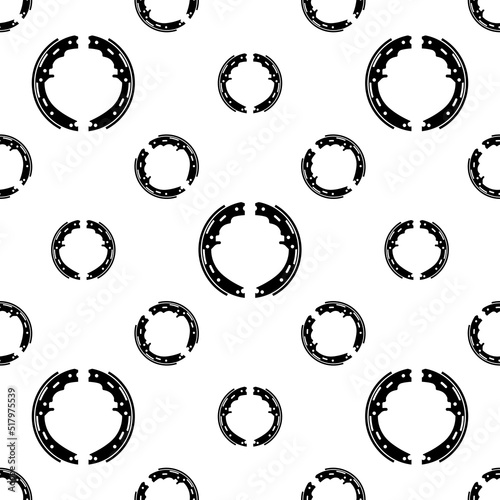 Drum Brake Shoe Icon Seamless Pattern Y_2207001