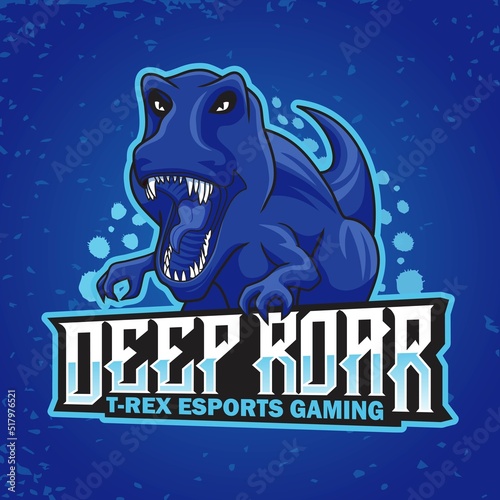 T-Rex Roar Mascot Logo