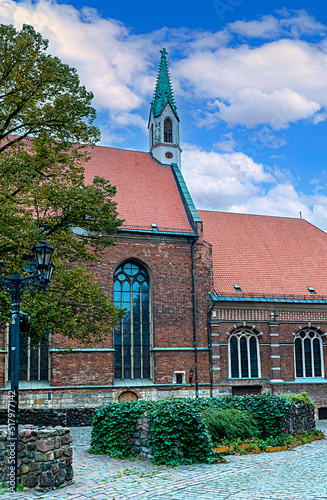 Medieval Evangelical Lutheran Church of Saint John the Baptist in old Riga, L...