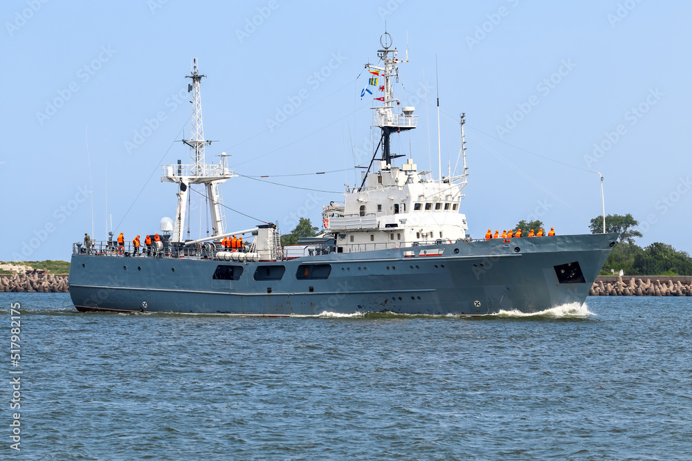 Small reconnaissance ship, Baltic Sea. Russia