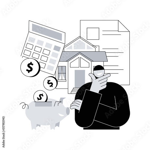 Estate planning abstract concept vector illustration. Real estate assets control, keep documents in order, trust account, attorney advise, life insurance, personal possession abstract metaphor.