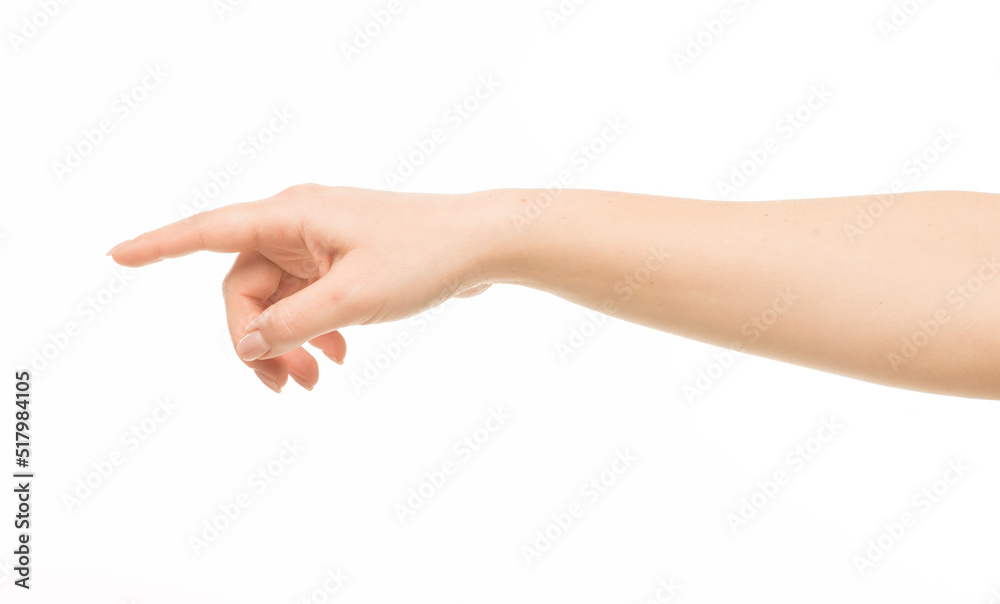 hands show gestures. female hands show gestures on a white background isolated. hands show gestures. female hands show gestures on a white background isolated.