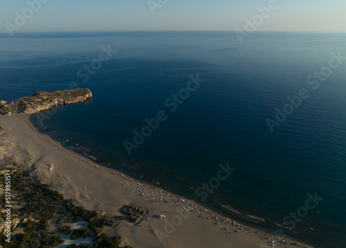 Patara Beach Drone Photo, Mediterranean Sea Kalkan, Kas Antalya, Turkey